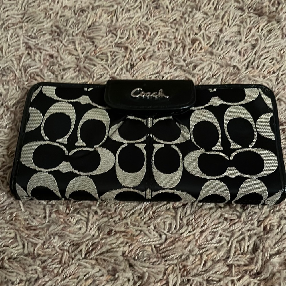 Coach black wallet